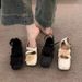 Round Toe Ballet For Spring 2025, Cross Tied Sh, Shallow Mouth, Gentle Evening Style, Flat Bottomed Women's Single_vogvips.com