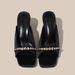 Springnew Arrival Little Mom Sense Rhinestone Outwear Sandals Women's Silks And Satins Square Toe High Heel Sandals Open Toe Stiletto Heel_vogvips.com