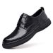 Internet Celebrity Loafers Men's Casual Business British Style Lace-up Small Leather Trendy Driving Shoes_vogvips.com