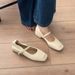 Lan Cabinet Edition ~ Comfortable Mary Jane For Women, Square Toe, Elegant And Versatile, Low Heel Soft Leather Shoes_vogvips.com