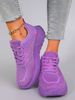 Spring And Autumn New Product Women's Candy Color Simple, Comfortable, Breathable, Wear Resistant Lace Up Sports Shoes_vogvips.com