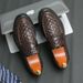 British Style Men's Genuine Leather Shoes Massage Soles Casual Shoes High-quality Men's Formal Shoes Versatile Loafers_vogvips.com