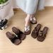 French-style Chunky Cross-strap Open-toe Slip-on For Women, 2026 Summer New Leopard Print Wedge Heel Beach Sandals_vogvips.com