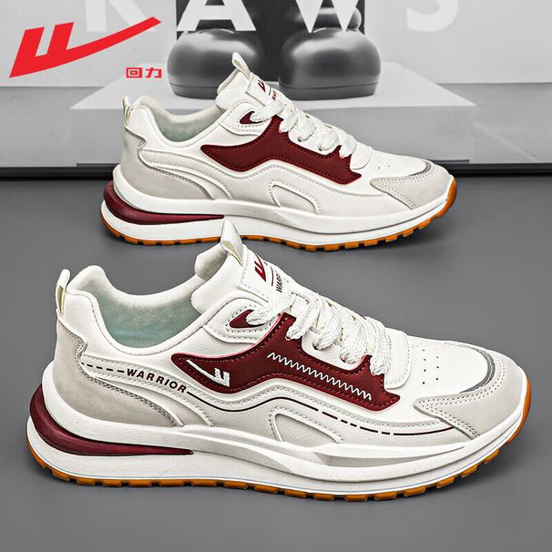 Pull-back Shoes For Men, Sports Shoes For Men, New Spring And Summer Models, Men's Leather Lightweight Soft-soled Comfortable Shock-absorbing Running Shoes_vogvips.com