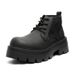 Large Size Martin Boots Men's Retro Tooling Boots Thick Sole Heightening Round Head Men's Boots_vogvips.com