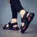 Plus Size Men's Shoes Breathable Non-slip Casual Beach Shoes Men's New Trend Open-toe Platform Sandals_vogvips.com