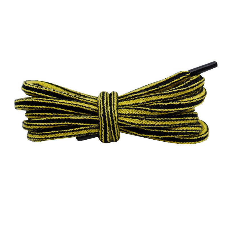Kulokin Creative Square Two Color Polyester Cotton Shoelaces 4.5mm Suitable For Sports Shoes, Dad Shoes, Board Shoes, Martin Boots_vogvips.com