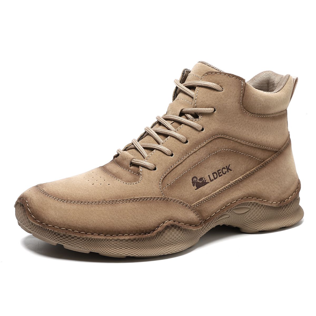 Large Size Men's Pu Leather Boots Men's Fashion Handmade Stitching Martin Boots Flat Lace-Up Casual Shoes 6327_vogvips.com