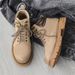Men's Shoes Martin Boots Men's Genuine Leather Autumn And Winter New High Top Yellow Boots Casual Work Boots Mid Top Versatile Men's Boots Trendy_vogvips.com