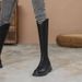 Fashion New Over-the-Knee 2025 Autumn Winter Korean Style Back Zipper V-Cut Versatile Comfortable Elegant Stretch Boots_vogvips.com