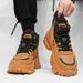 European Warm Series Men's 2025 Autumn New Trend Black Casual Safety Shoes Thick Sole Hiking Work High-top Martin Boots_vogvips.com
