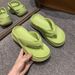 2025 New Thick Bottom Anti Slip And Odor Resistant High Heels, Beach EVA Flip Flops For Women, Summer_vogvips.com