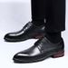 Euro Step New Business Casual Fashion Men's Brogue Leather Shoes Trend Xuheng 2nd Quarter_vogvips.com