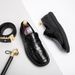 2024 Bauhinia Pattern Top Layer Cowhide New Fashion Casual Versatile Leather Business Formal Slip-On Men's Shoes_vogvips.com