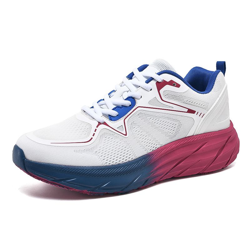 Summer New Trade Racing And Shock-absorbing Marathon Running Shoes For Men Fly Woven Breathable Casual Couple Sports Shoes_vogvips.com