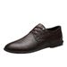 European Warm Series Autumn Winter New Korean Version British Style Embossed Plaid Pattern Casual Men's Business Formal Leather Shoes_vogvips.com