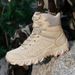 Autumn And Winter Oversized Outdoor Mountaineering Land Combat Boots, Men's Mid Size Desert Adventure Sports, Mountain_vogvips.com