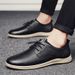 Men's Leather Shoes Casual Men's Low-top Shoes Leather Shoes_vogvips.com