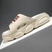 Thick Sole Summer Beach Slides Bathroom Anti Slip Slipper Soft Sandals Simplicity Ultra Light Letter Shoes Men Slippers_vogvips.com