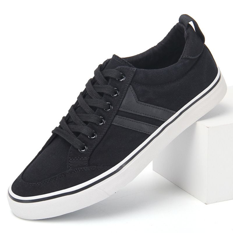 Men's Slip‑On Canvas Board Shoes, Breathable Retro‑Style Wear‑Resistant Classic Versatile Trendy Casual Sneakers For Daily Wear_vogvips.com