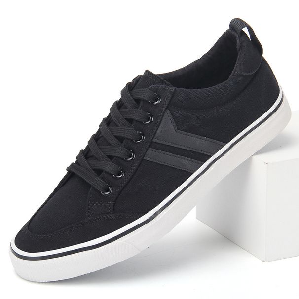 Men's Slip‑On Canvas Board Shoes, Breathable Retro‑Style Wear‑Resistant Classic Versatile Trendy Casual Sneakers For Daily Wear_vogvips.com