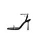 2023 Summer New Large Size Minimalist Feng Shui Diamond Hanging Chain Thin High Heel Shoes Sandals Women's Cx_vogvips.com