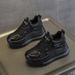 2025 Women's New Style Height-Increasing White Sneakers, Hot-Selling Cowhide Thick-Soled Lightweight Dad Shoes,_vogvips.com