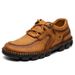 Euro Step Australian Casual For Men Genuine Leather Sports Outdoor Hiking Large Size Thick Soft Sole Handmade Shoes_vogvips.com