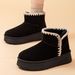 Snow Winter Cold-Proof Warm Women's High-Top Non-Slip Cotton Shoes Thick Sole Thickened Long Boots_vogvips.com