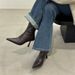 Cowhide Versatile Soft Leather Slimming Thin Heel Pointed Toe High Heels Fashion French Style Slim Women's Short Boots_vogvips.com