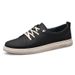 Sports And Leisure Men's Shoes White Shoes Leather Men's Board Shoes Lace-up Breathable British Style Flat Bottom Soft Sole_vogvips.com