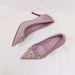 Red Stiletto Heels For Brides Traditional Chinese Wedding Dresses High Heels For Toasting With Chain And Rhinestones_vogvips.com