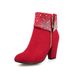 34-43 Large Size High-heeled Chunky Heel Rhinestone Ankle Boots For Women, Wedding Boots, Foreign Trade Supply,_vogvips.com
