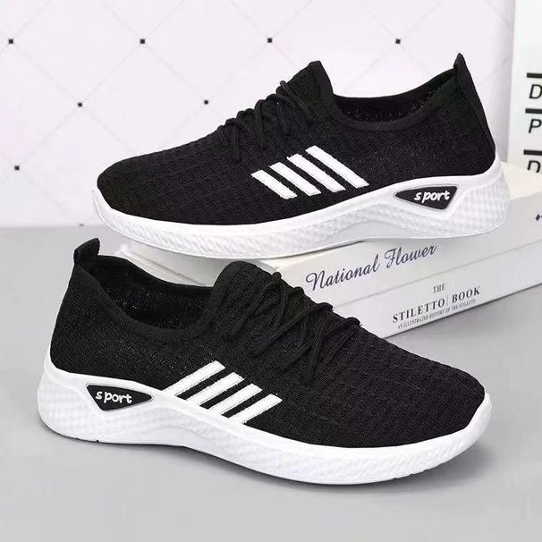 Cloth Women's Casual Sneakers Breathable Lightweight Soft Sole Running Mom Shoes_vogvips.com