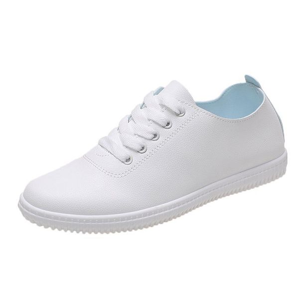 Cross-Border White Sneakers For Women 2024 New Spring And Autumn Fashion Comfortable Leather Soft Sole Sports Casual_vogvips.com