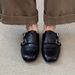 Vintage-Inspired Slip-On Brogue Shoes For Women – Genuine Leather Upper, Rubber Sole, Classic Black & Brown, Comfortable & Stylish_vogvips.com
