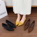 Pointed-toe Ruched High-heeled Shoes For Women, 2025 New Autumn Fashion, Elegant Shallow-cut Stiletto Women's Shoes,_vogvips.com