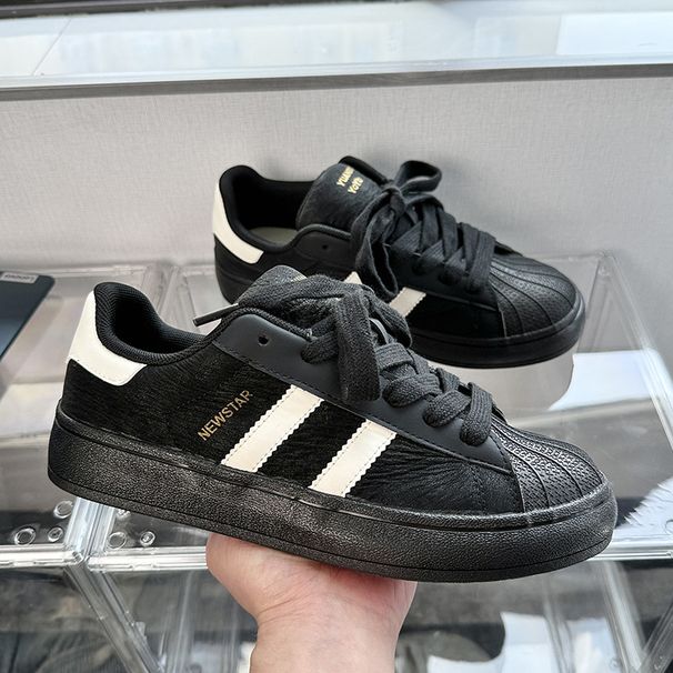 Shell Toe Sneakers, Simple And Fashionable College Style Classic White Shoes, 2025 New Casual Versatile Men's Shoes, Trendy Shoes_vogvips.com