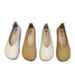 Soft-soled Single Shoes Women's Shallow Mouth Flat-soled Grandma Shoes With Skirts Doudou Shoes_vogvips.com