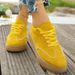 Retro Fashionable Breathable Running Canvas Casual Shoes Spring And Autumn Round Toe Red Women S Flat Sneakers_vogvips.com
