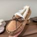 Sangpo Village Sheepskin Integrated Loafers Women's Winter Flat Cotton Shoes Wool Snow Boots Slip-On_vogvips.com
