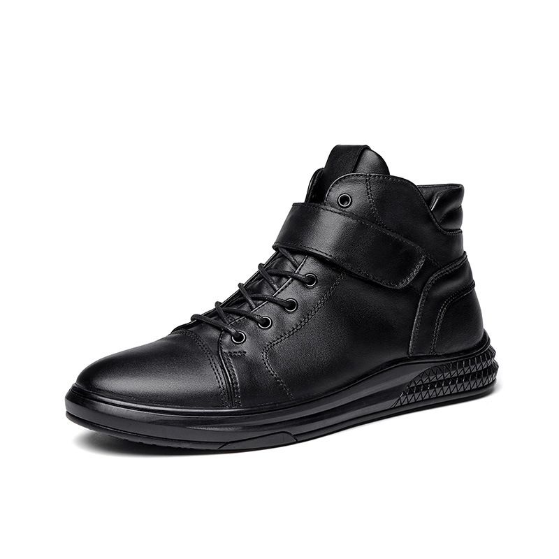 Martin Boots Men's Tooling Boots Medium Boots High Top Cotton Shoes Snow Boots Men's Leather Shoes Men's Shoes_vogvips.com