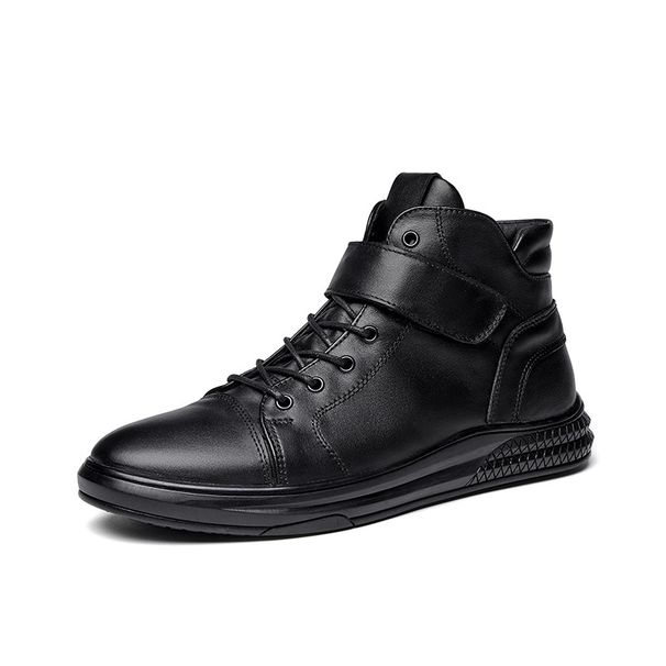 Martin Boots Men's Tooling Boots Medium Boots High Top Cotton Shoes Snow Boots Men's Leather Shoes Men's Shoes_vogvips.com