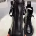 SLX Winter British Style Womens Martin Boots Black Retro Zipper Thick Bottom Joker High Quality Soft Leather Booties_vogvips.com