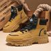 European Warm Series Men's Martin Autumn New Breathable High-top Work Korean Style Versatile Thick-soled Short Boots Trendy Shoes_vogvips.com