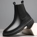 European Warm Series Men's Martin Spring High Top Fleece Work Short Mid-top Cotton Shoes Military Leather Boots Men_vogvips.com