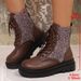New 2025 Autumn Thick Sole Platform Martin Large Size Lace-up Round Toe British Style Short Boots For Women_vogvips.com