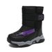 Boys' Snow Boots, Winter Styles, Children's Cotton Shoes With Thick Fleece, Girls' Warm Boots, Medium And Large Children's Non Slip Cotton Shoes_vogvips.com