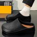 Men's Women's Summer Breathable, Waterproof, Non-Slip Kitchen Slip-On Beach Shoes, Toe-Toe Sandals And Slippers_vogvips.com