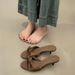 French Chic Open-toe Heeled Sandals For Women - 2026 New Collection: Butterfly Bow Stiletto Slide Sandals, Perfect For Summer_vogvips.com